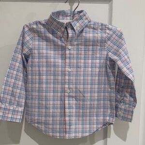 Janie and Jack Kids Plaid Button-Down Shirt size 2T